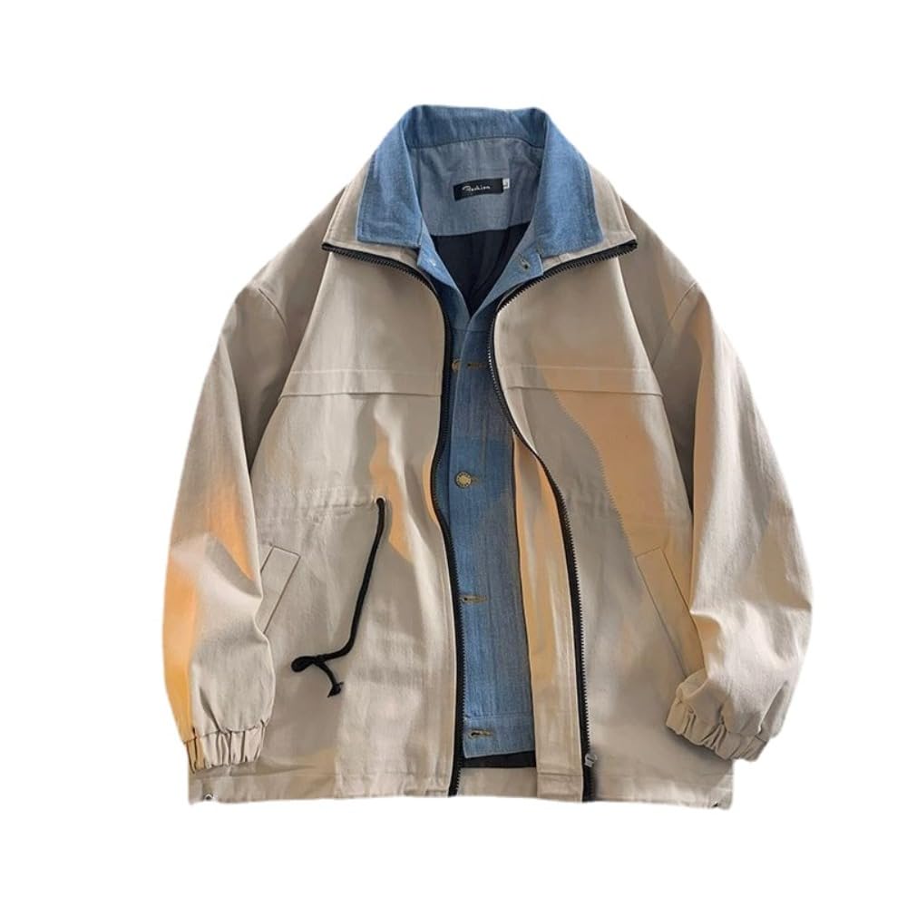 ジャケット・アウター CINQUANTA MUTTON JACKET BEIGE 44 Hesaco Unisex Varsity Jacket, Layered Look Winter Jackets